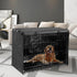 Small Dog Cage Cover 24 Inch - Puppy Crate Covers for Wire Cage with 1 2 3 Doors, Indoor Waterproof Black 600D Oxford