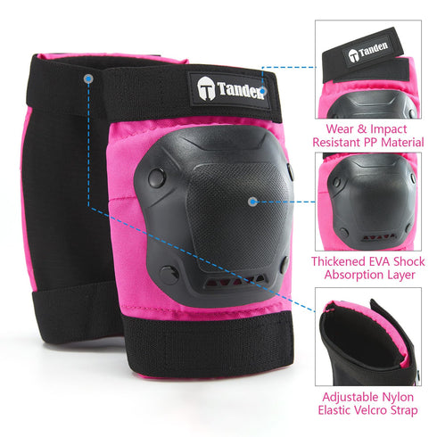 Skating Protective Gear for Kids, Knee Pads and Elbow Pads Set, Bike Wrist Guards for Roller Skating