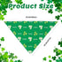 Avxdbr 2 Pack St Patricks Day Dog Bandanas Reversible Shamrock Dog Scarf Soft Plush Triangle Bibs for Small Medium Dogs