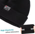 MOREOK 3M Thinsulate Winter Gloves MK020F One Pair (Black-Large) and Unisex Winter Beanie Hats