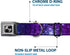 Buckle-Down Seatbelt Buckle Dog Collar - Galaxy Blues/Purples, 1" Wide, Fits 9-15" Neck