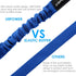 URPOWER 2 Pack Dog Seat Belt - Retractable Car Harness Adjustable Pet Safety Belt with Elastic Bungee Buffer
