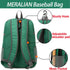 Lightweight Baseball Bag - Backpack with Shoe Compartment for T-Ball, Softball & Baseball Equipment & Gear