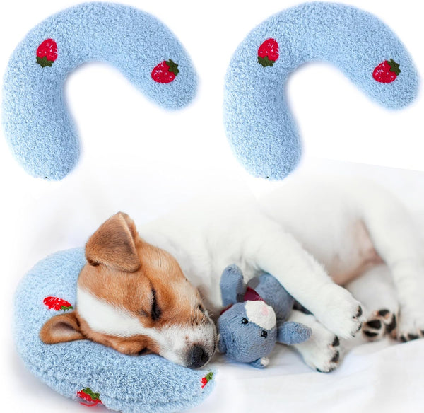 Mity rain 2PCS Dog Pillow, Anxiety Relief Pillow for Dog, Ultra Soft High Density Calming Pillow for Joint Relief