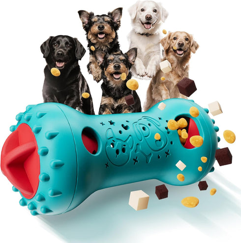 knitly Interactive Dog Toys, Adjustable Treat Dispensing Toy to Keep Them Busy, Dog
