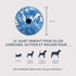 2-in-1 Hevea Planet Ball Dog Activition & Fetch Toy - Natural Rubber Throw Toy - Tested and Safe Dog Treat Ball