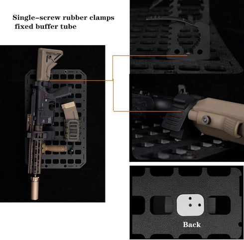 Tactical Molle Panel 8x12.5inch, Portable Gear Organizer with Handle for Backpack Storage Pouches