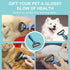 Pet Grooming Brush - Double Sided Undercoat Rake for Dogs & Cats, Professional Deshedding Brush for Removing Knots