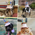 LESYPET Dog Birthday Hat, Pet Birthday Cake Hat with Candle for Dog Cat Party Costume, Pink Size S