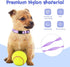 Puppy Collars for Litter - Soft Nylon Safety Whelping Litter Collar for Newborn Pets with Record Keeping Charts (12pcs,