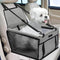 PetsHome Dog Car Seat, Foldable Booster Seat, Waterproof Travel Bag for Small to Medium Dogs, Pure Grey