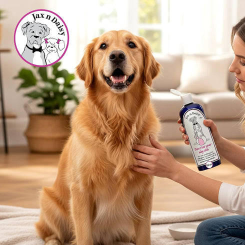 16 oz Jax N Daisy Dont Let Your Dog Itch Lotion, Itch Relief for Dogs, Anti-Itch Skin Soother & Grooming Care