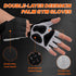 Generic Workout Gloves for Men Women, Fingerless Weight Lifting Gloves with Genuine Suede Palm, Full Palm Protection