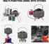 REDCAMP 0.9L Small Outdoor Camping Kettle - Aluminum Water Pot with Carrying Bag for Tea