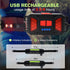 1000Lumens 230Rechargeable Running Light, Running Belt Running Gear with Night Running Light for Phone Waist Bag Light