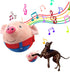 2024 New Update Cute Active Moving Pet Plush Toy - Interactive Squeaky Rolling Talking Ball Toy for Dogs & Cats