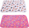 Pet Blanket for Cat & Dog Sleep Mat, Soft Warm Blanket for Hamster Puppy and Other Animals (Small, Pink+White)