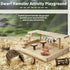 Set Hamiledyi Dwarf Hamster Activity Playground Natural Wood Gerbil Climbing Platform Mice Living Gym System Syrian