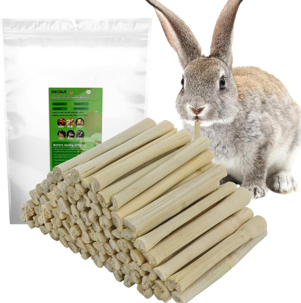 BWOGUE 1000g Pet Snacks Sweet Bamboo Chew Toy for Squirrel Rabbits Guinea
