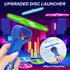 HOMQYTE 6 Rechargeable Disc Launcher with Flying Spinners for Outdoor Activities Game White Elephant Gift Fidget Toys