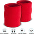 Suddora Arm Sweatbands, Absorbent and Breathable Thick Cotton Bands for Gymnastics, Basketball, and Football