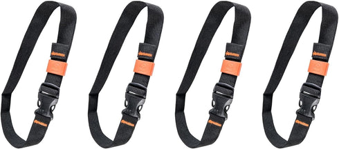 GEAR AID Utility Straps with Side-Release Buckle, Secure Camping, Biking, Hunting Gear, Multiple Sizes