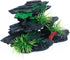 J-star Medium Fish Tank Decorations, Aquarium Decor Rock Mountain View, Landscape Ornament Rock Resin Decoration by J-star