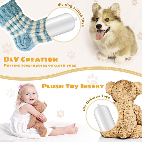 30 Pack Replacement Squeakers for Dog Toys, Plastic Squeakers for DIY Toy Accessories