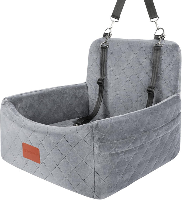 WOOAIDAGG Dog Car Seat for Small Dogs Under 30lbs,Comfy & Safe Travel