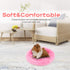 BWOGUE Round Velvet Hamster Bed, Warm Sleep Mat Pad for Hamster, Hedgehog, Squirrel, Guinea Pig