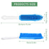 3 Pieces Pet Hair Remove Brush, Akamino Car & Auto Detailing Brush - Hair Lint Remover for Dogs Cats, Rubber Massage Brush for Furniture, Car Interiors, Carpet