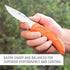OUTDOOR EDGE WildGuide 4-Piece Hunting Knife Set & Field Dressing Kit with Camo Nylon Belt Sheath