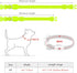 Light Up Dog Collar for Small Dogs - Vizpet XS Adjustable Nylon USB Rechargeable Safety Collar for Cats Dogs (Green)