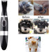 Cordless Dog Clippers for Small Dogs and Cats, Low Noise Electric Pet Trimmer, Grooming Clippers for Paws, Eyes, Ears
