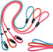 Slip Lead Dog Leash, 3pcs Strong Rope Leash for Training Large Medium Small Dogs (Pink, Orange, Blue)