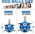 Dog Ropes Toys Soccer Ball with Straps - Interactive Tug of War Toy, Durable Water Toy for Medium & Large Dogs - Blue &