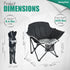 500 LBS SUNNYFEEL Oversized Camping Chair Heavy Duty Folding Moon Chair Large Sofa Chair for Adults Portable Camp Lawn