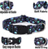 Adjustable Dog Collars for Large Dogs, Cute Blue Stripes Design for Boys, Soft Pet Collar for XS Small Medium Large