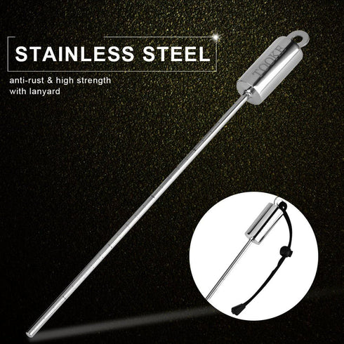 VGEBY Diving Pointer, Stainless Steel Lobster Tickle Pointer Underwater Shaker Noise Maker Diving Stick Rod