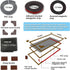 7.5 FT DIY Magnetic Fish Aquarium Anti-Jumping net Cover, Mesh Screen Netting for Fish Aquarium Screen Top Cover, Aquarium Lid Prevents Fish, Reptiles from Jumping Out (7.5 Feet)