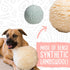 8" HuggleHounds Plush Ball Dog Toy - Fuzzy Round Ball Dog Toy with Soft Fleece, Durable Stuffed Plush for Small