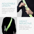 Navaris Reflective Sash - Walking, Cycling, Running Gear with Pocket and Carabiner Clip for Men and Women