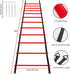 Pro Speed & Agility Training Set with 12 Rung 20ft Adjustable Agility Ladder, 12 Disc Cones, and Resistance Parachute