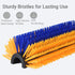 2 Pack Livestock Scratching Brush, Large Horse Grooming Brush Kit With Stainless Steel Curry Comb for Full Massage