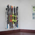 Ultrawall Ski Rack for Wall Mounted Storage, 10 Pairs of Skis Holder, Garage Organizer System, Holds Up to 300lbs