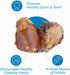 123 100% Pack 3 Treats Meaty Dog Bones, Natural Knee Cap Beef Bone Dog Treats, No Additives, Made from Premium USA