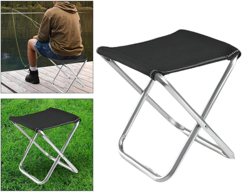 Aymzbd Portable Folding Camping Stool Recliner Foot Rest Comfortable Mini Foldable Chair for Picnic Travel Hiking