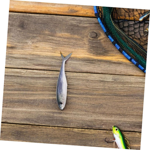 3D SUPVOX Soft Bionic Fishing Lures Pair, Lifelike Swimbait PVC Material, Saltwater and Freshwater Artificial Fishing