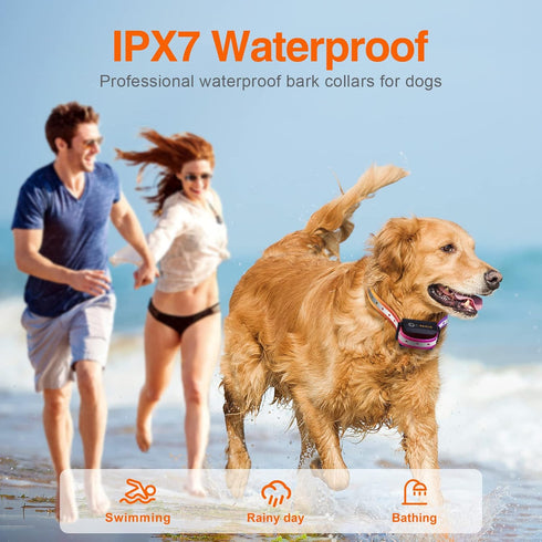 ROJECO 3300FT Remote Dog Training Collar, IPX7 Waterproof Rechargeable Shock Collar for Large Medium Small Dogs