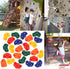 Yaegoo 25pcs Rock Climbing Holds, Includes Climbing Rope, Handles, Mounting Hardware